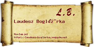Laudesz Boglárka névjegykártya